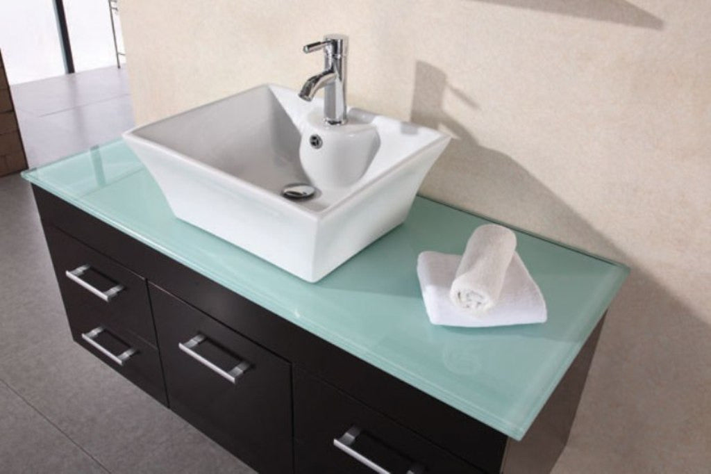 DESIGN ELEMENT Madrid 48" Wall-Mount Single Vessel Sink Vanity