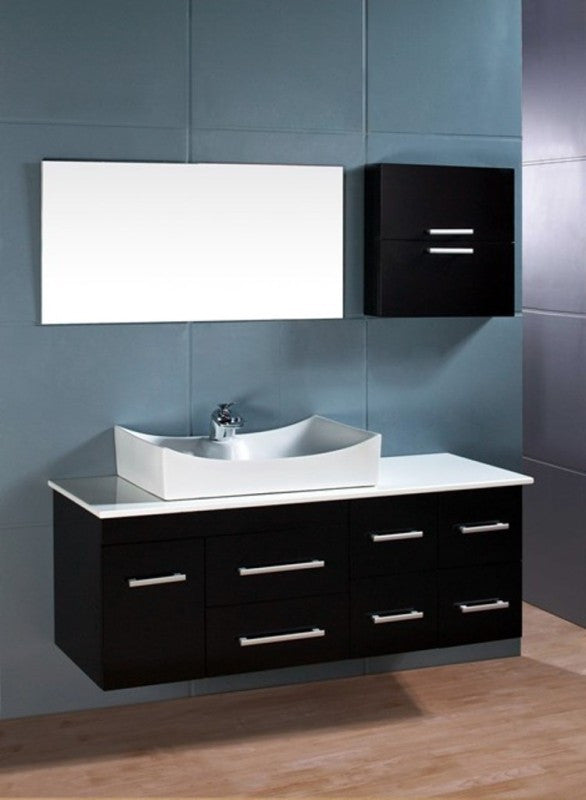DESIGN ELEMENT Springfield 55" Wall-Mount Single Vessel Sink Vanity