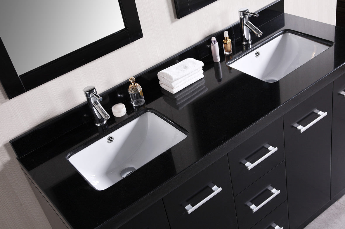 DESIGN ELEMENT Cosmo 60" Double Sink Vanity Set