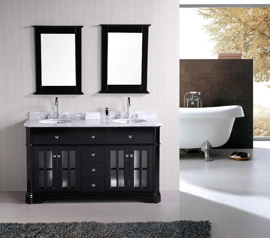 DESIGN ELEMENT Imperial 60" Double Sink Vanity Set