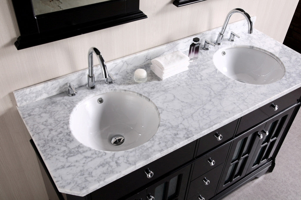 DESIGN ELEMENT Imperial 60" Double Sink Vanity Set