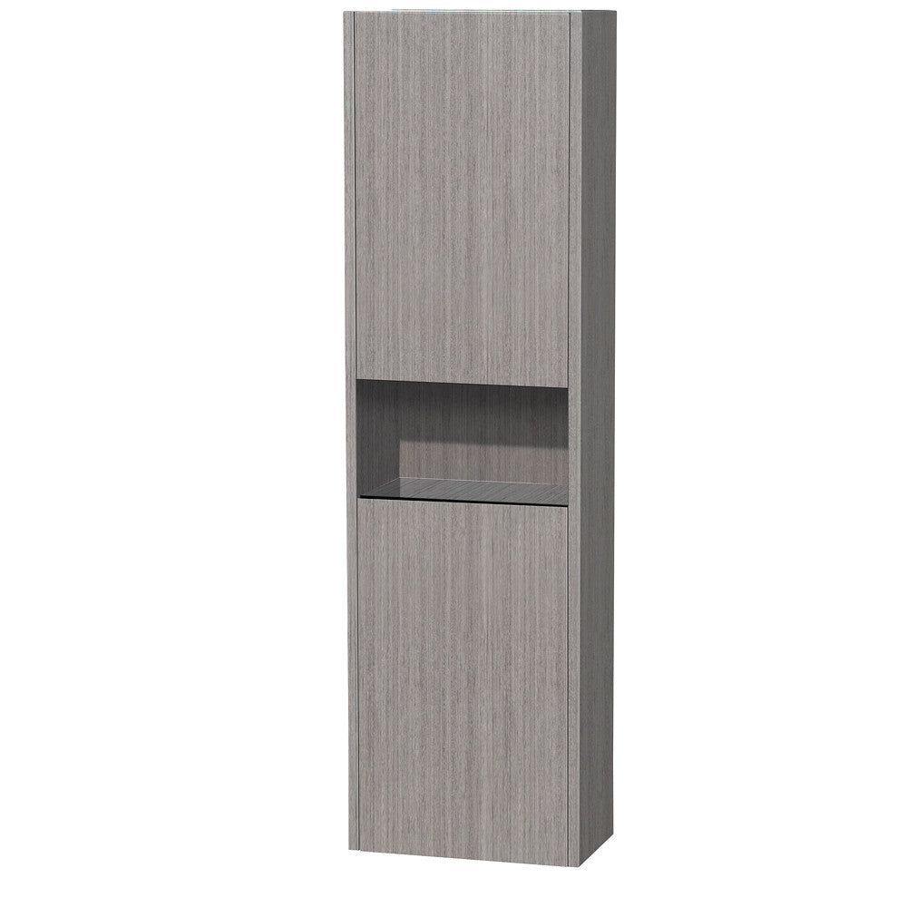 Diana Wall Cabinet By Wyndham Collection - Gray oak