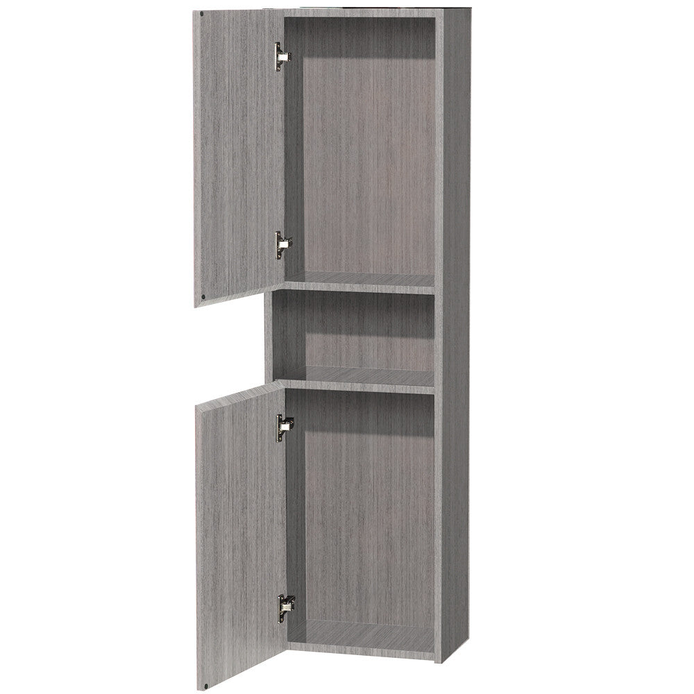 Diana Wall Cabinet By Wyndham Collection - Gray oak