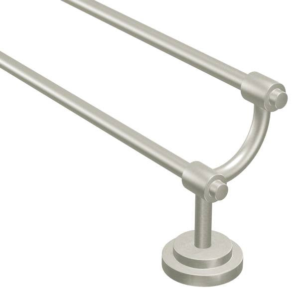 MOEN Iso brushed nickel 24" double towel bar