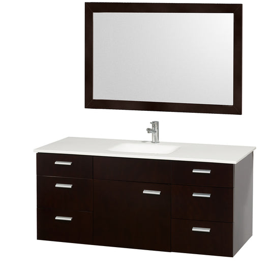 WYNDHAM COLLECTION Encore 52-Inch Single Bathroom Vanity Set - Espresso