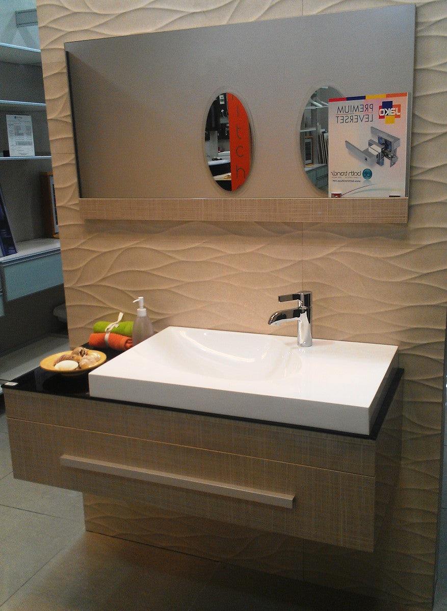 Aquamoon Eros 43 Modern Bathroom Vanity Set - Ashwood