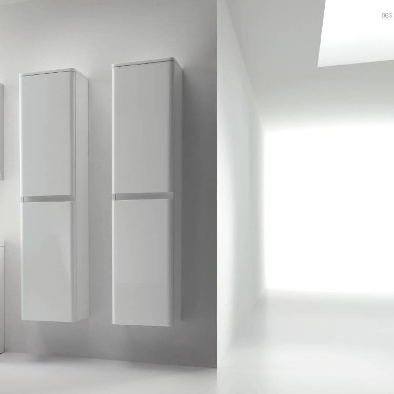 Aquamoon Glaciar Modern Linen Cabinet - White