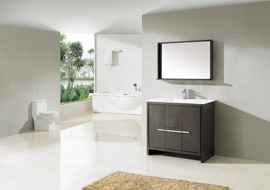 Aquamoon Granada 40 Modern Bathroom Vanity Set - Wenge