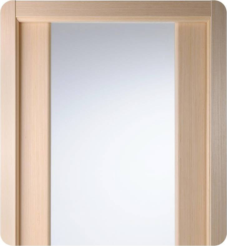 Gran 202 Interior Door In A Bleached Oak Finish W/ Frosted Glass
