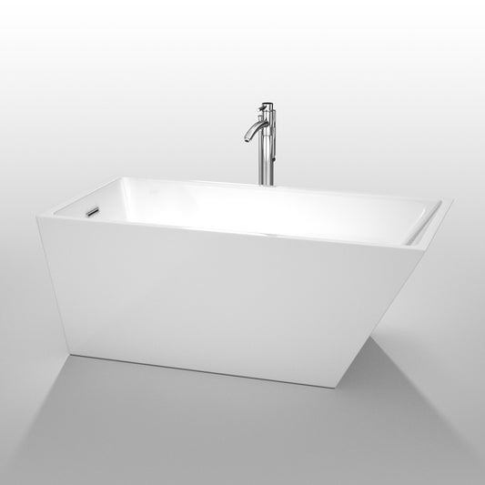 WYNDHAM COLLECTION Hannah 67-Inch Soaking Bathtub