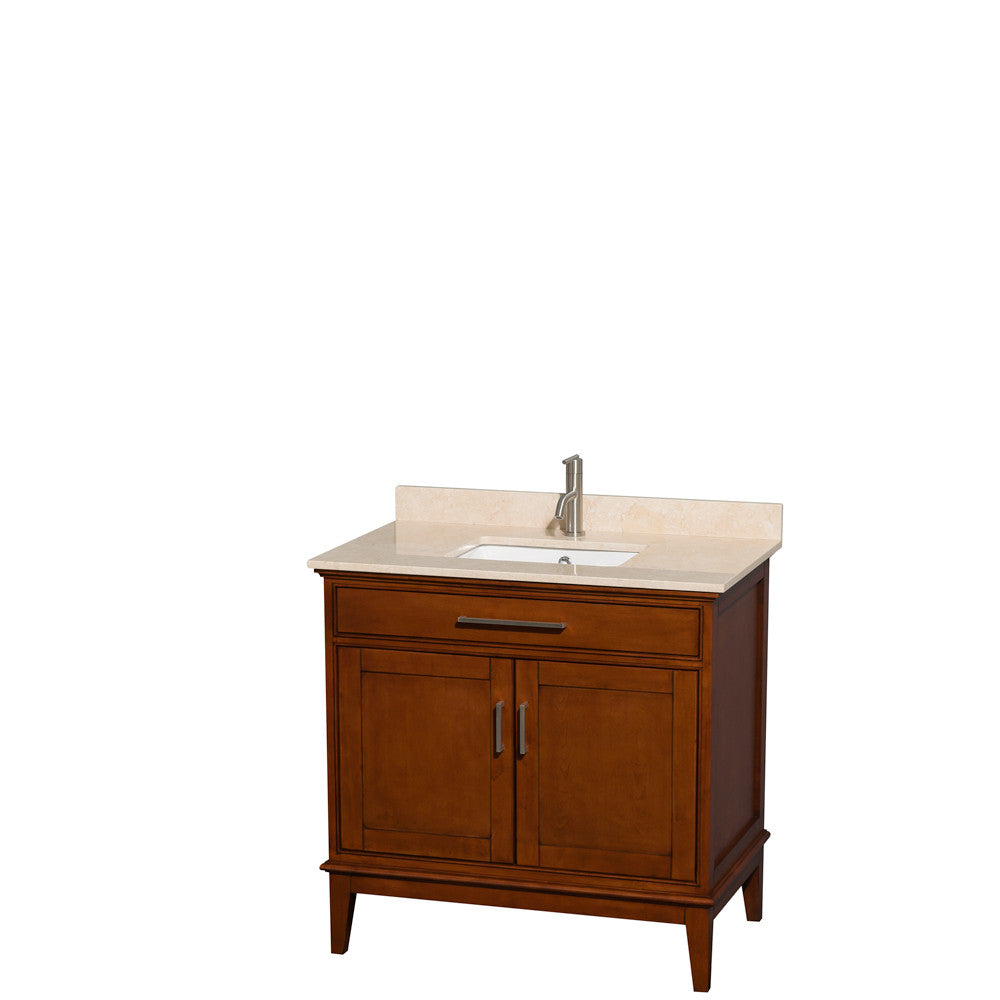 Hatton 36-Inch Single Bathroom Vanity - Light Chestnut