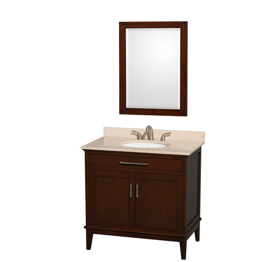 Hatton 36-Inch Single Bathroom Vanity - Dark Chestnut