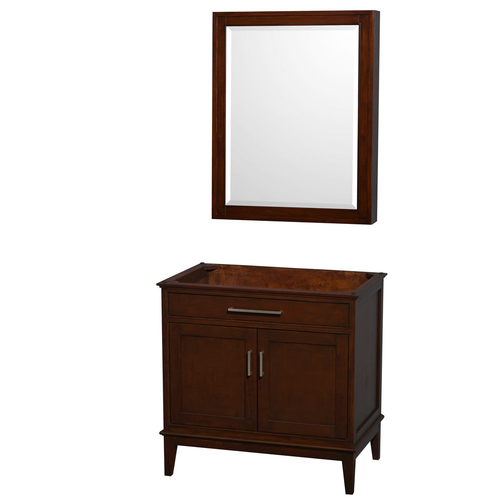 Hatton 36-Inch Single Bathroom Vanity - Dark Chestnut