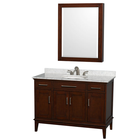 Hatton 48-Inch Single Bathroom Vanity - Dark Chestnut