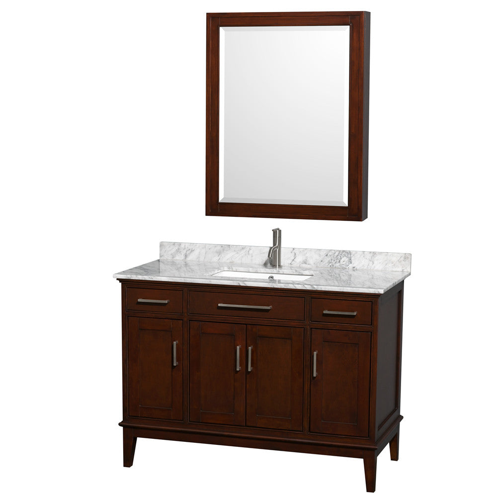 Hatton 48-Inch Single Bathroom Vanity - Dark Chestnut