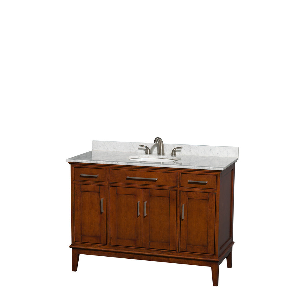 Hatton 48-Inch Single Bathroom Vanity - Light Chestnut