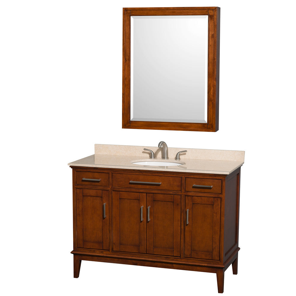 Hatton 48-Inch Single Bathroom Vanity - Light Chestnut