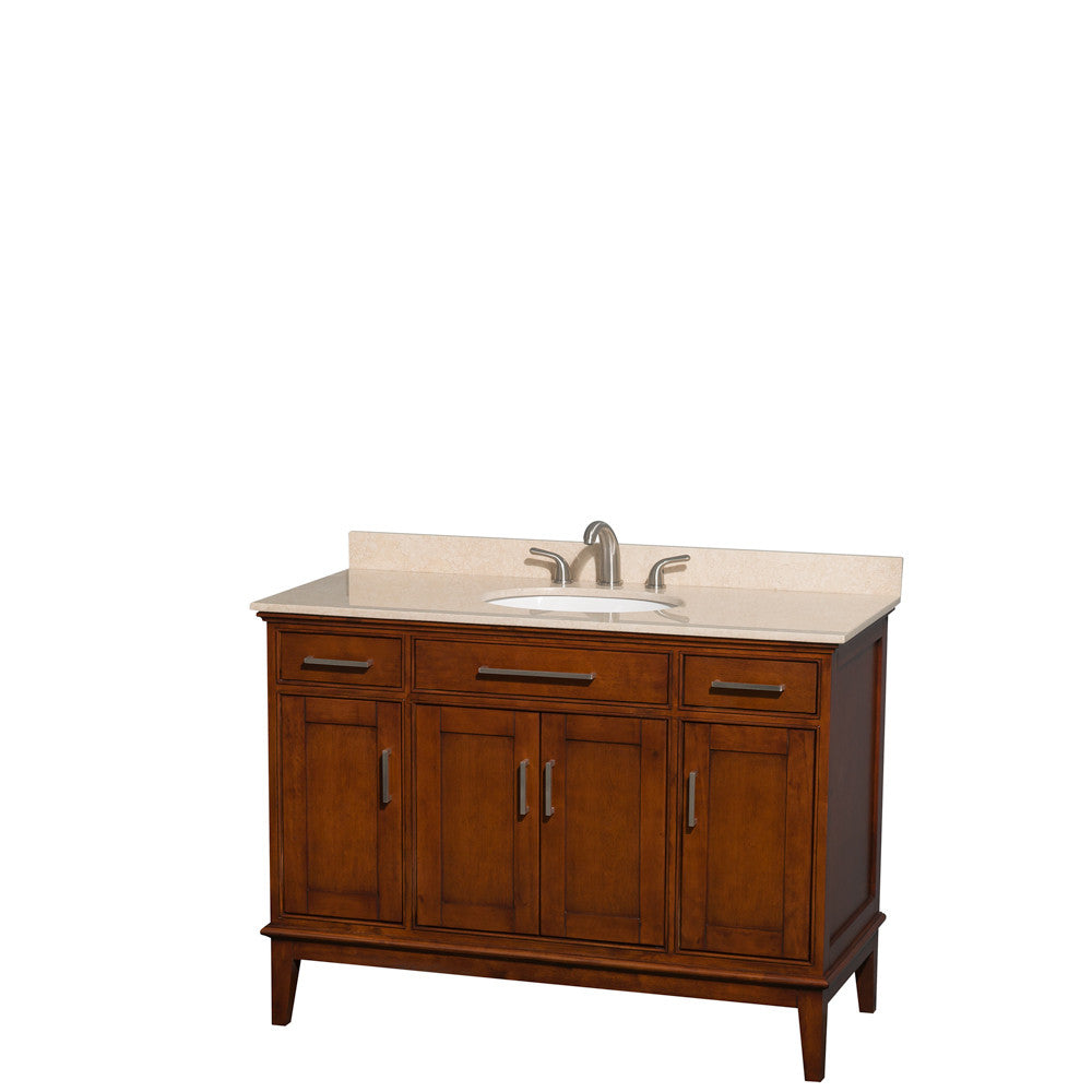 Hatton 48-Inch Single Bathroom Vanity - Light Chestnut