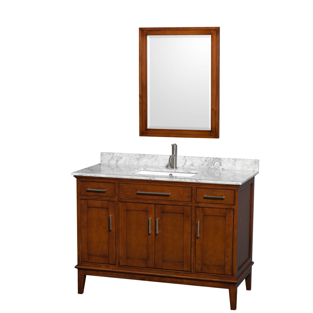 Hatton 48-Inch Single Bathroom Vanity - Light Chestnut
