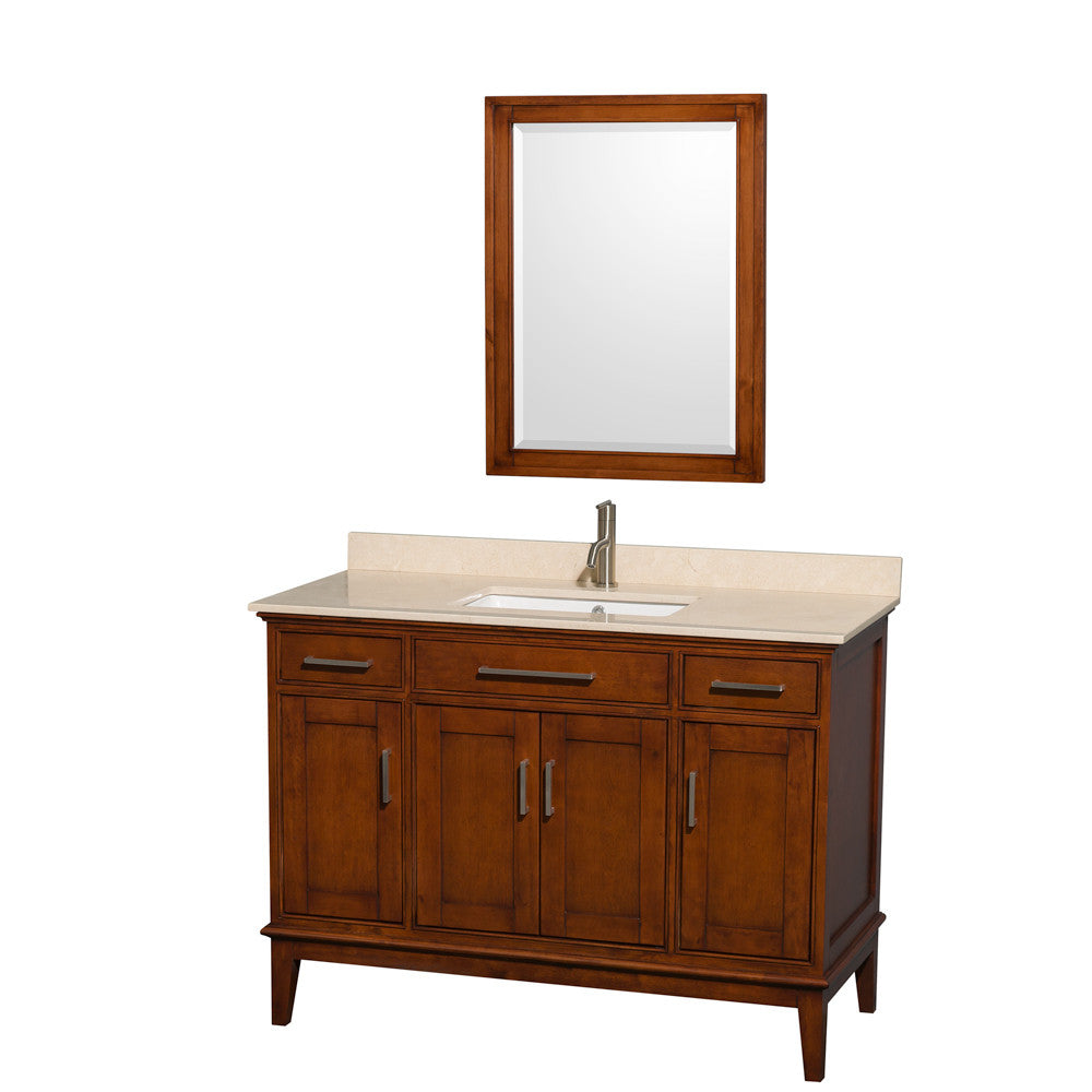 Hatton 48-Inch Single Bathroom Vanity - Light Chestnut
