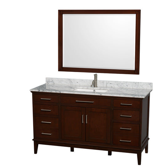 Hatton 60-Inch Single Bathroom Vanity - Dark Chestnut