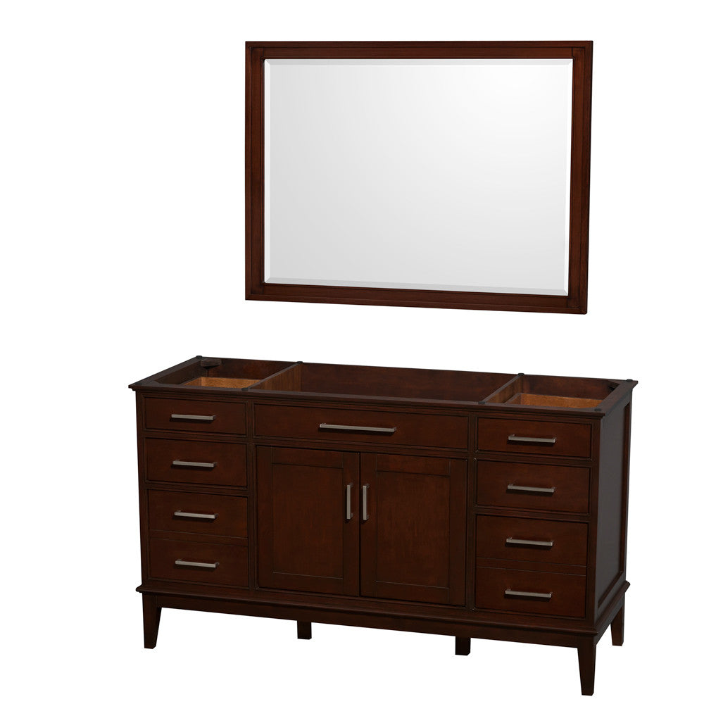 Hatton 60-Inch Single Bathroom Vanity - Dark Chestnut
