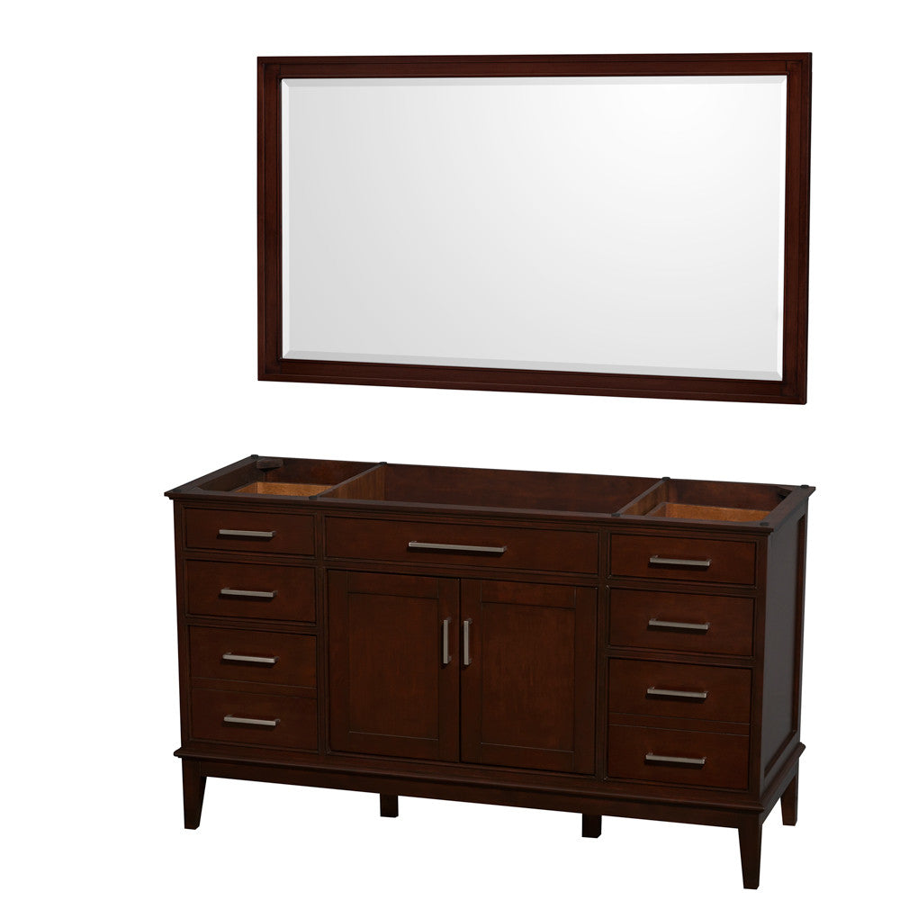 Hatton 60-Inch Single Bathroom Vanity - Dark Chestnut