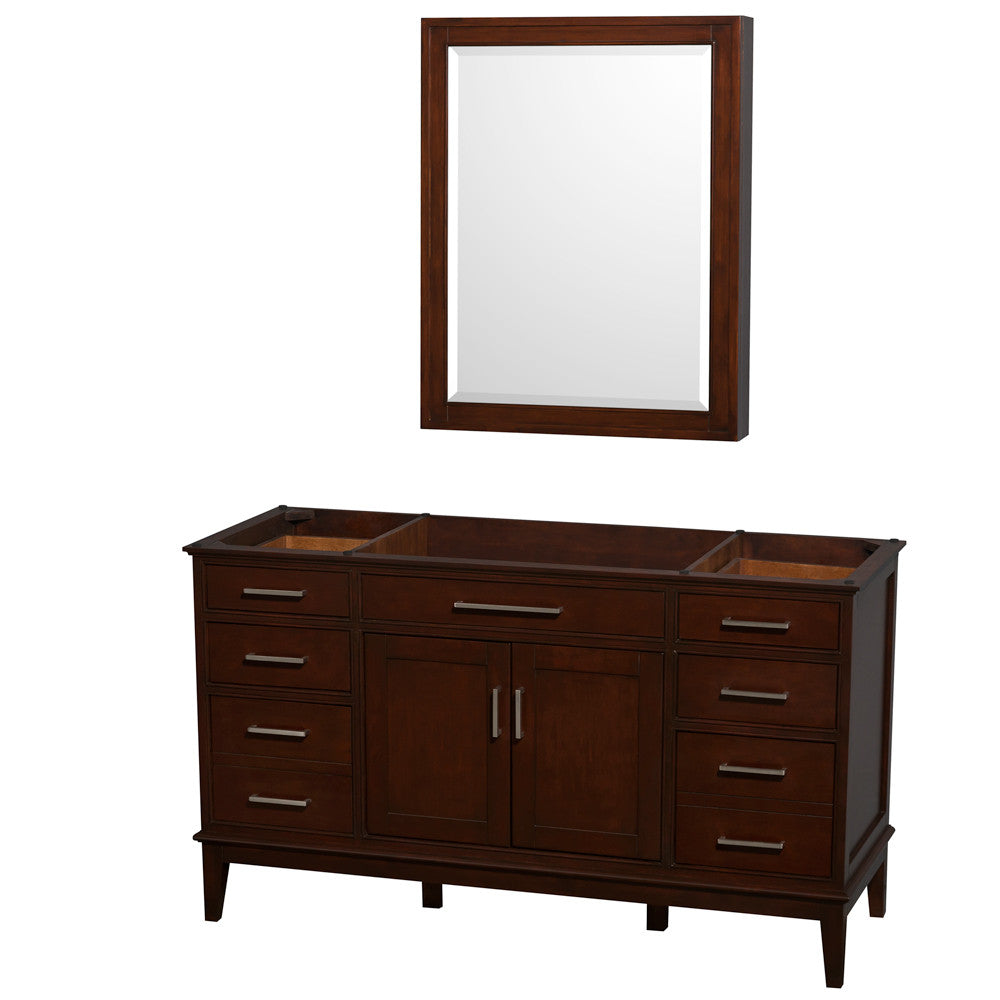 Hatton 60-Inch Single Bathroom Vanity - Dark Chestnut