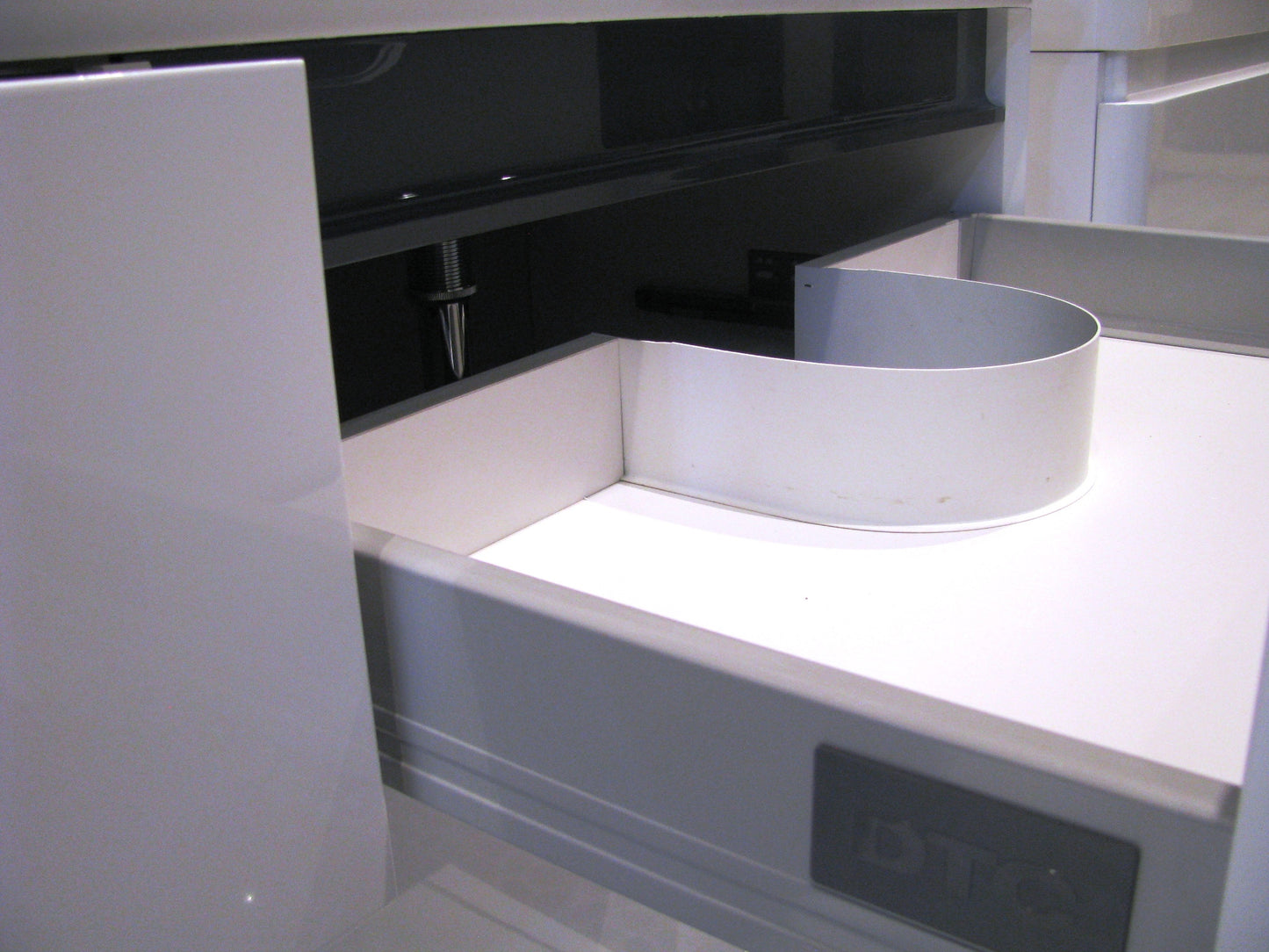 Aquamoon Terzo Double Sink Modern Bathroom Vanity Set - White