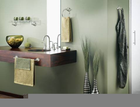 MOEN Icon brushed nickel pivoting paper holder