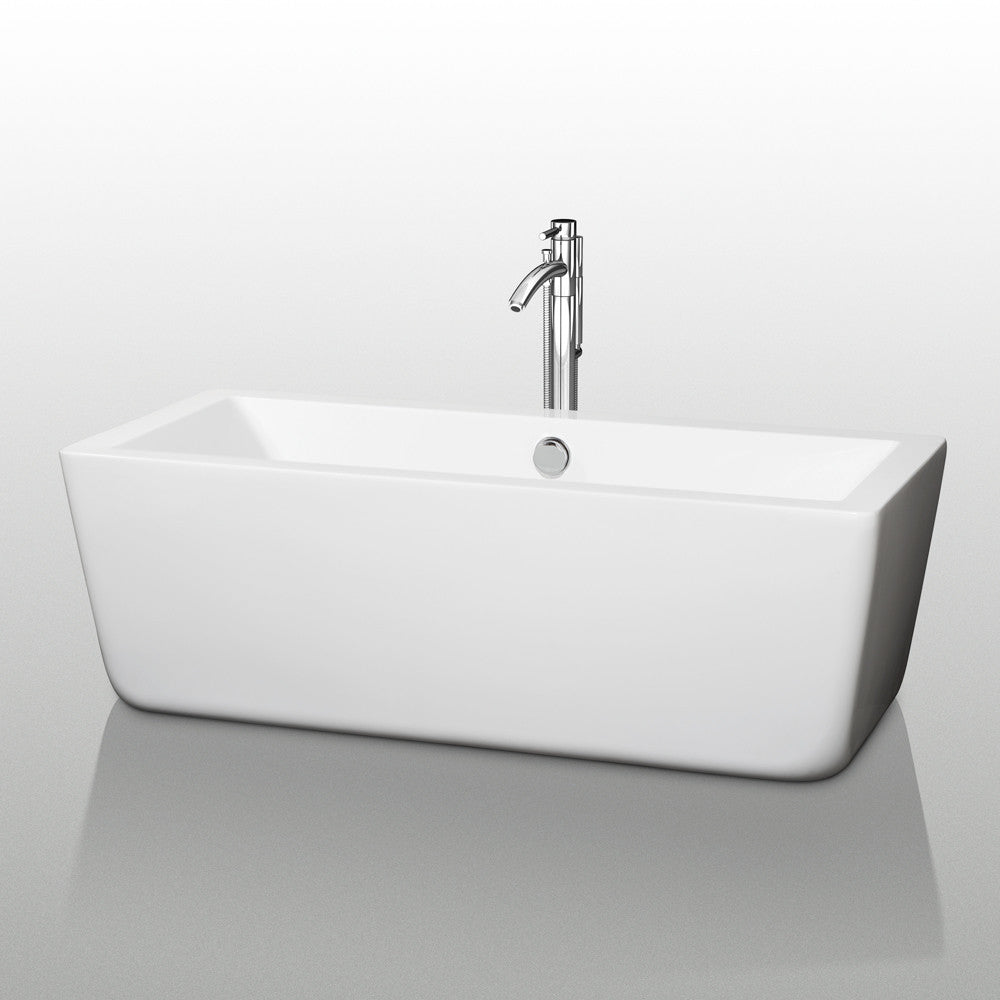 Laura 59" Small Soaking Bathtub By Wyndham Collection