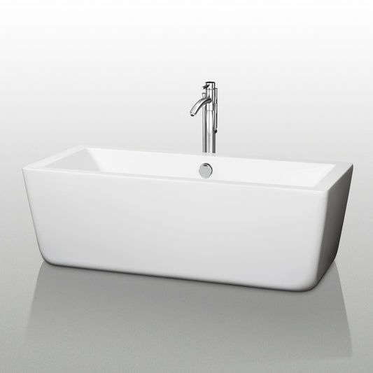 Laura 59" Small Soaking Bathtub By Wyndham Collection