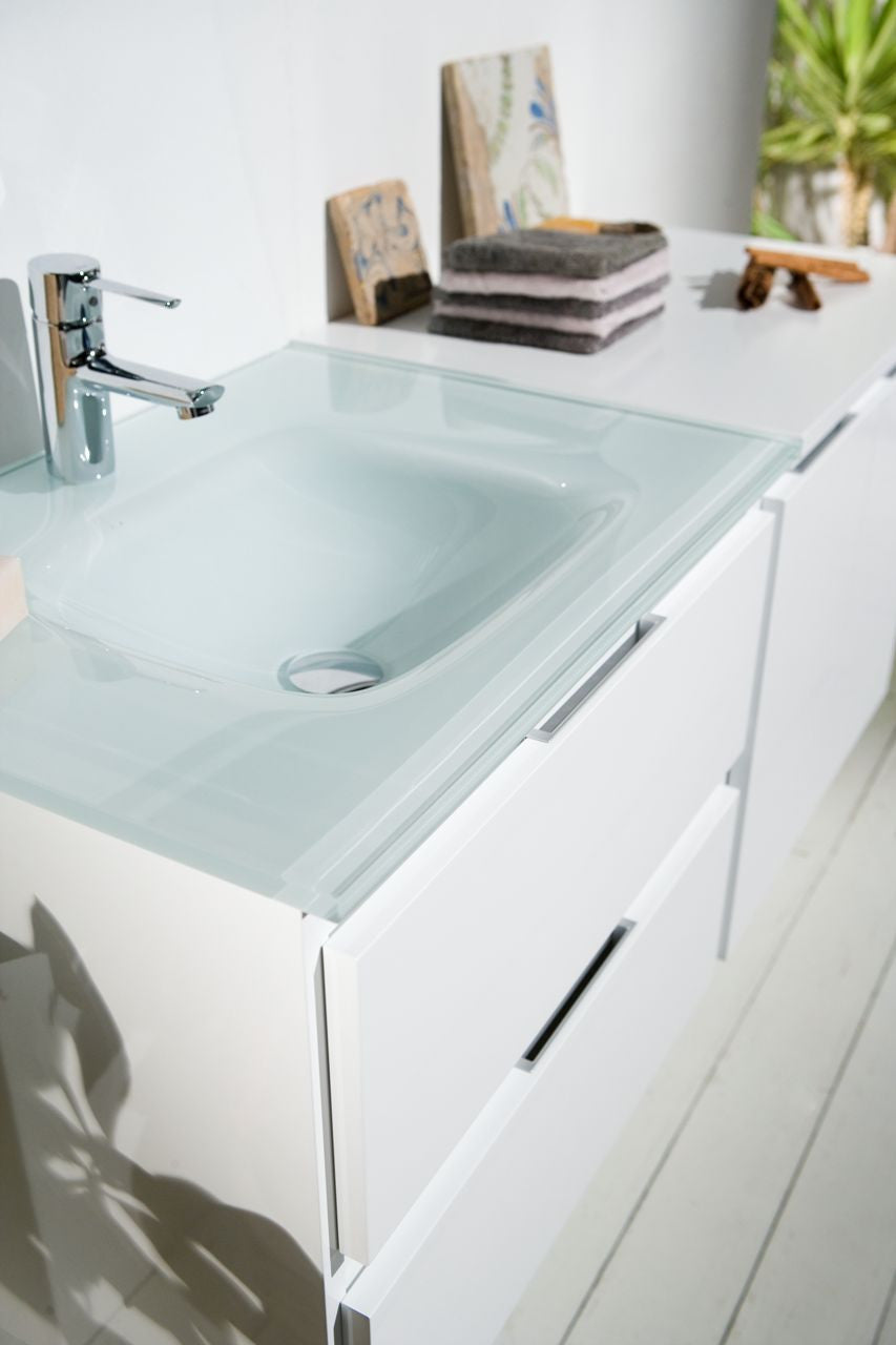 AQUA DECOR Life 24" Modern Bathroom Vanity - White (Bath Trends Exclusive)