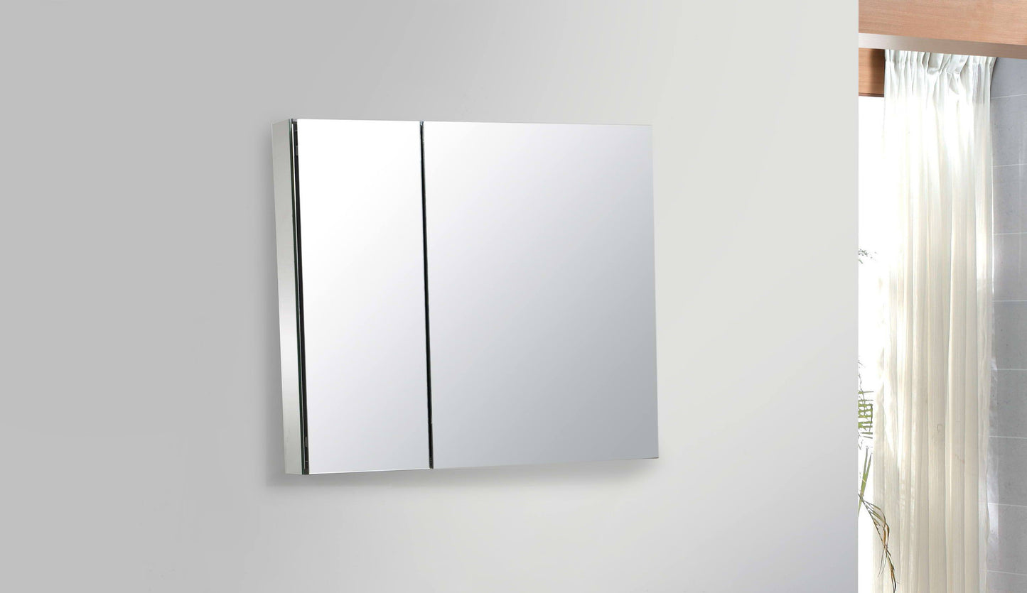 Aqua Decor 900 Modern Bathroom Medicine Cabinet W/ Mirrors - 29 1/2 Inches