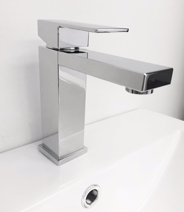 Aquamoon Milan Single Hole Mount Bathroom Faucet Chrome