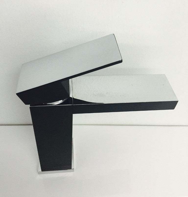 Aquamoon Milan Single Hole Mount Bathroom Faucet Black