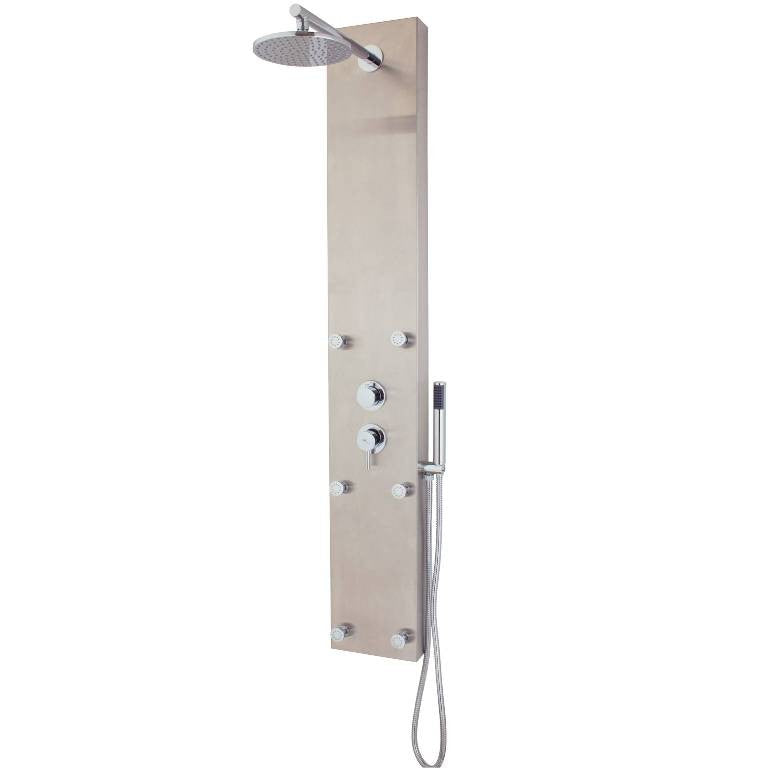 Mz Minima Modern Bathroom Stainless Steel Shower Panel