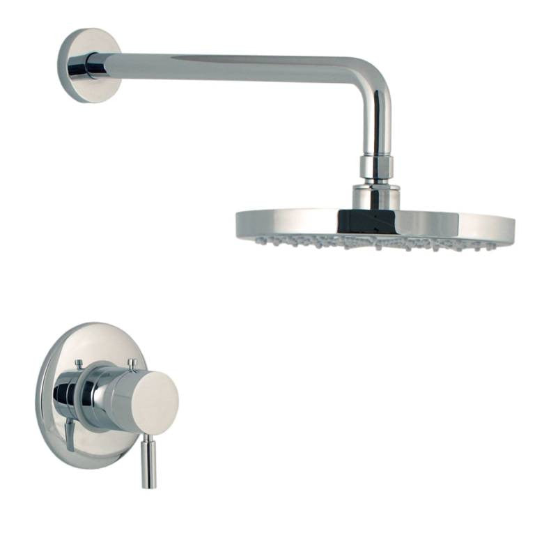 Mz Minima Modern Bathroom Thermostatic Shower Set - Chrome Or Brushed Nickel