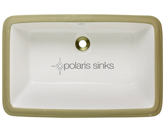 POLARIS P2181UB Porcelain Bathroom Undermount Sink - Bisque