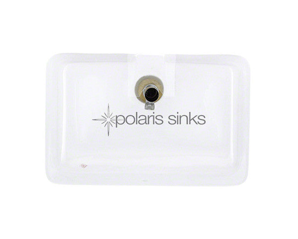 POLARIS P2181UW Porcelain Bathroom Undermount Sink - White