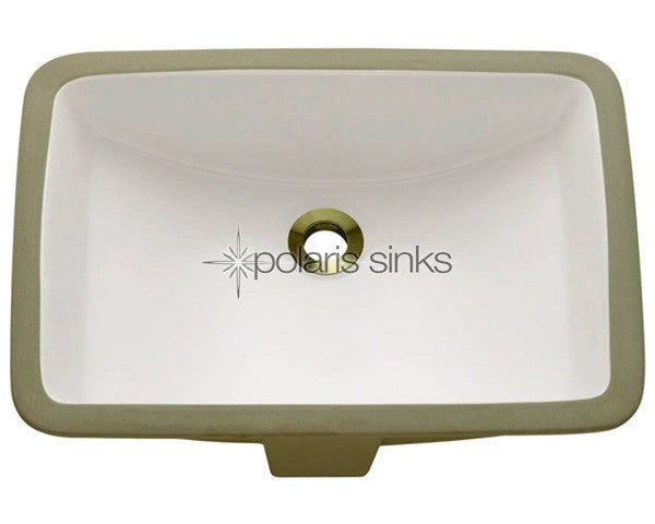 POLARIS P3191UB Porcelain Bathroom Undermount Sink - Bisque