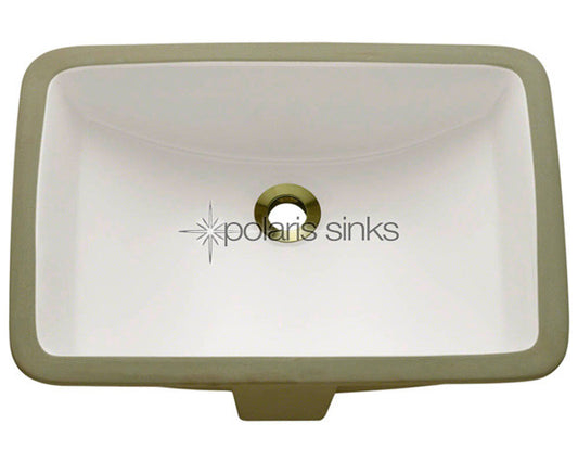 POLARIS P3191UB Porcelain Bathroom Undermount Sink - Bisque