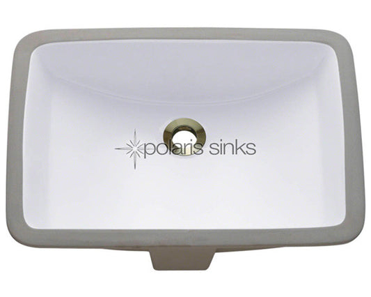 POLARIS P3191UW Porcelain Bathroon Undermount SInk - White