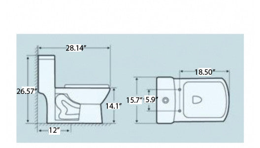 POTOMAC TOILET  CONTEMPORARY TOILET