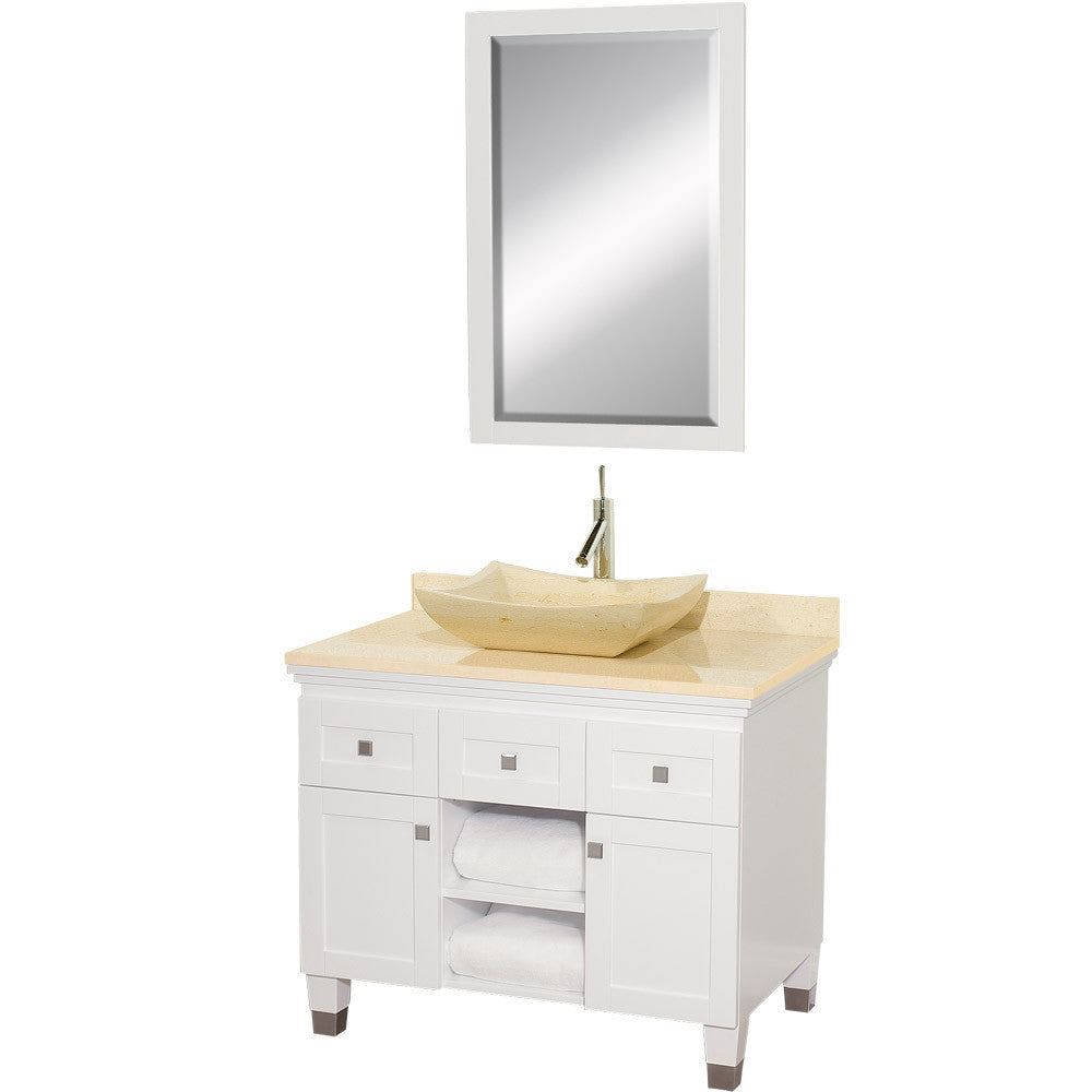 WYNDHAM COLLECTION Premiere 36-Inch Bathroom Vanity Set - White