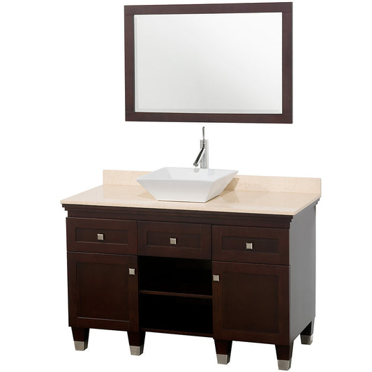 WYNDHAM COLLECTION Premiere 48-Inch Bathroom Vanity Set - Espresso