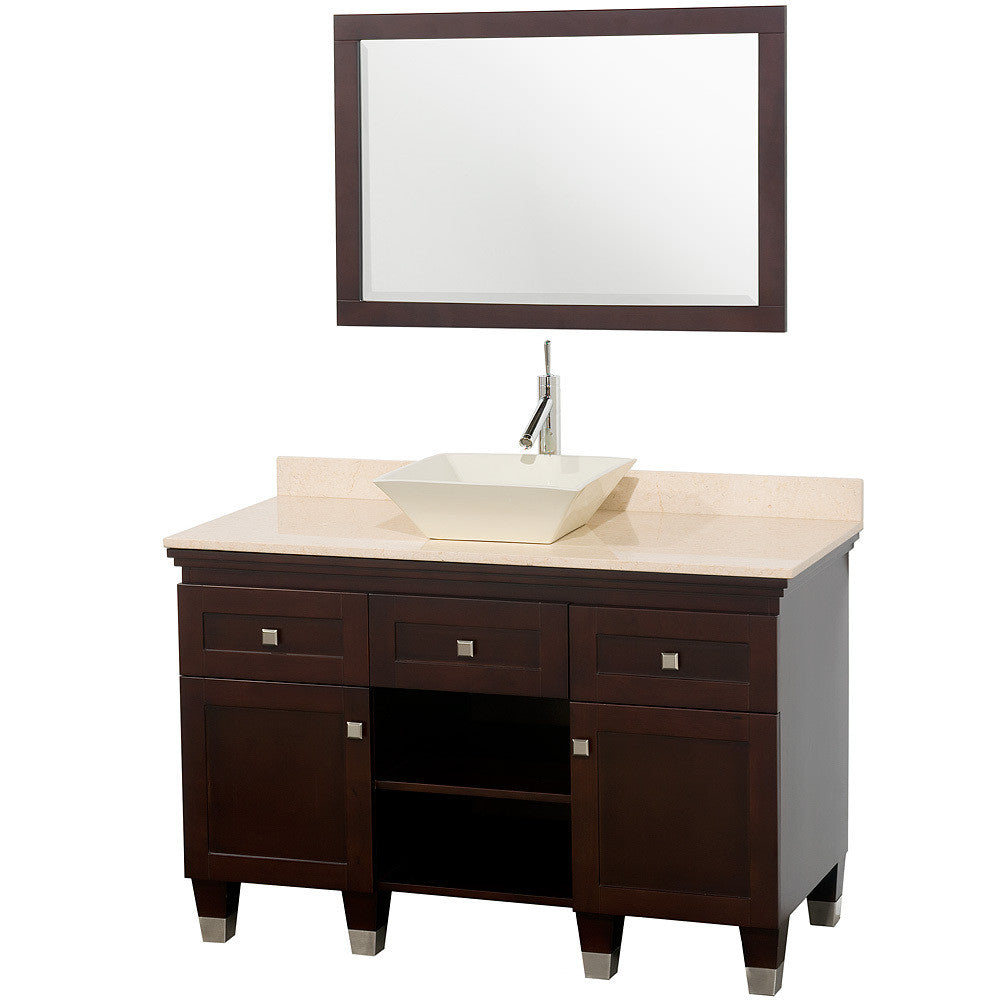 WYNDHAM COLLECTION Premiere 48-Inch Bathroom Vanity Set - Espresso