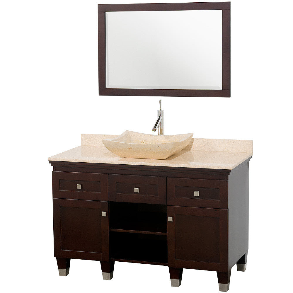WYNDHAM COLLECTION Premiere 48-Inch Bathroom Vanity Set - Espresso