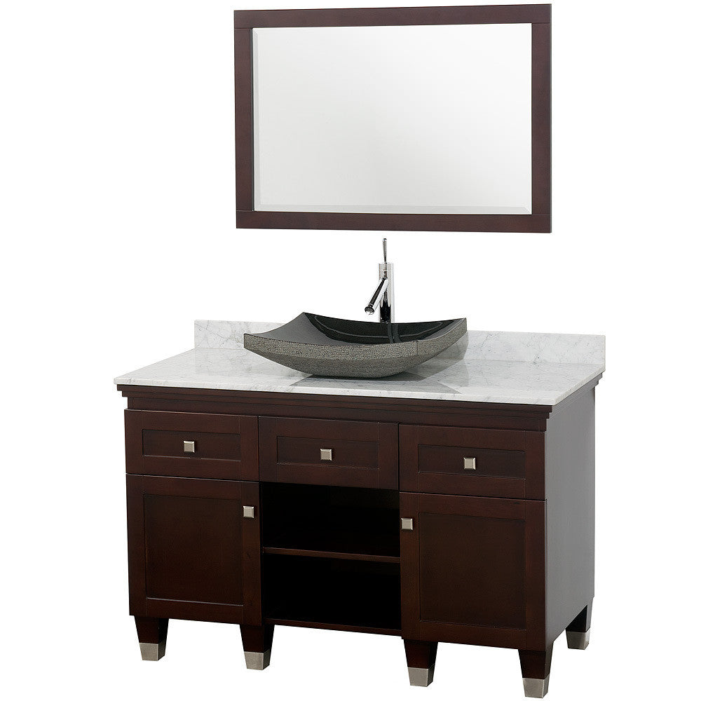 WYNDHAM COLLECTION Premiere 48-Inch Bathroom Vanity Set - Espresso