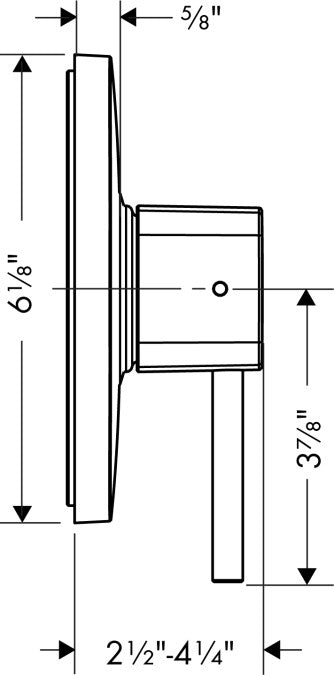 HANSGROHE Pura Vida Modern Bathroom Shower Set
